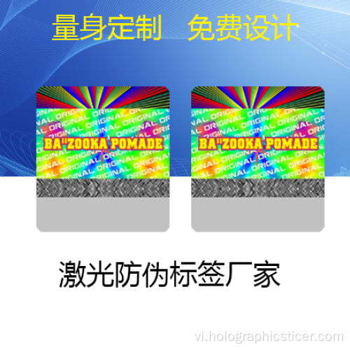 Chất lượng tốt 3D Holographic Laser Sticker